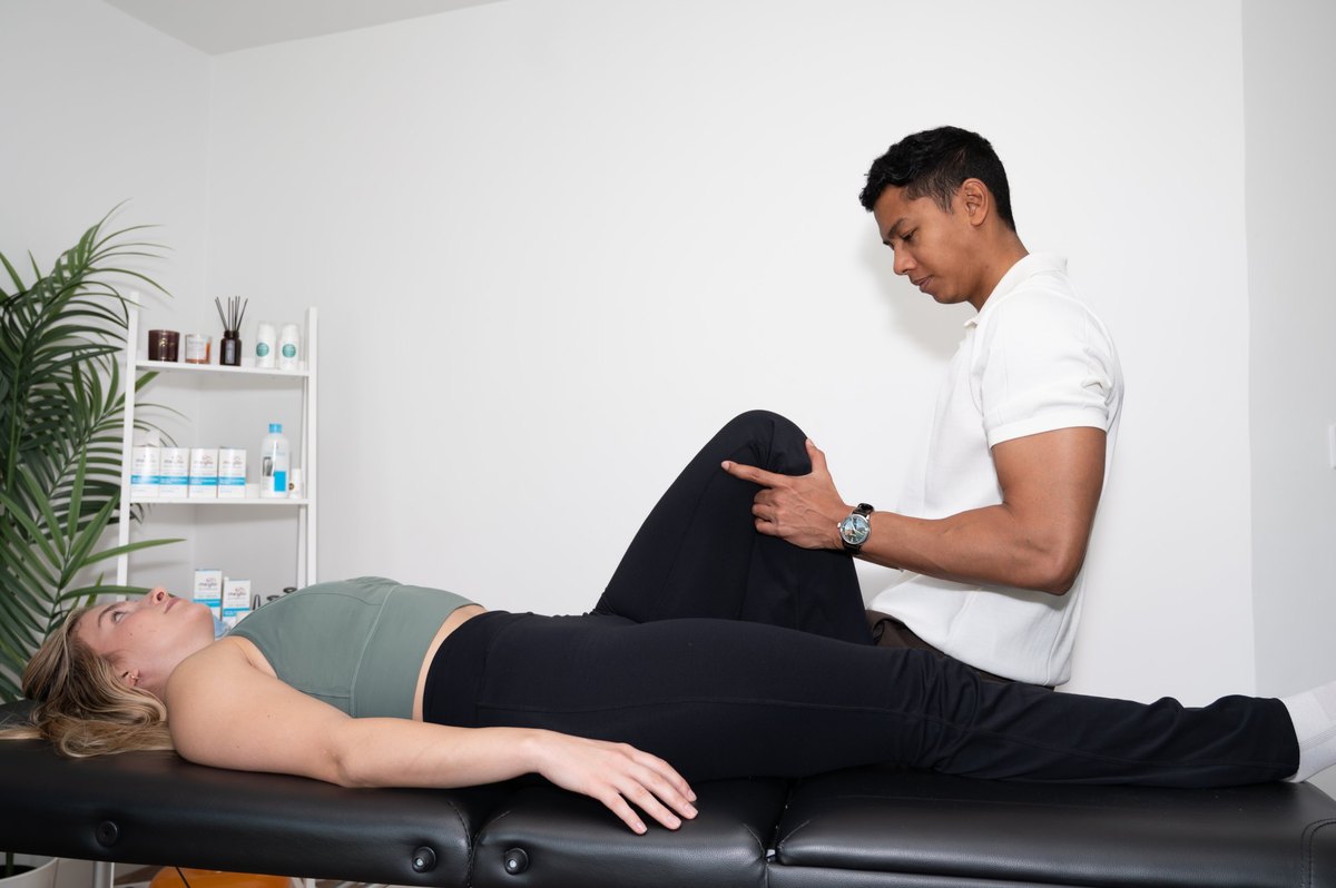 Close-up of cupping therapy being applied to a patient's back